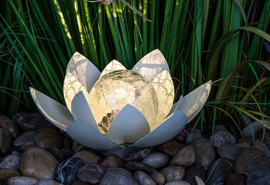 Lotus ledlamp op zonne-energie of batterij