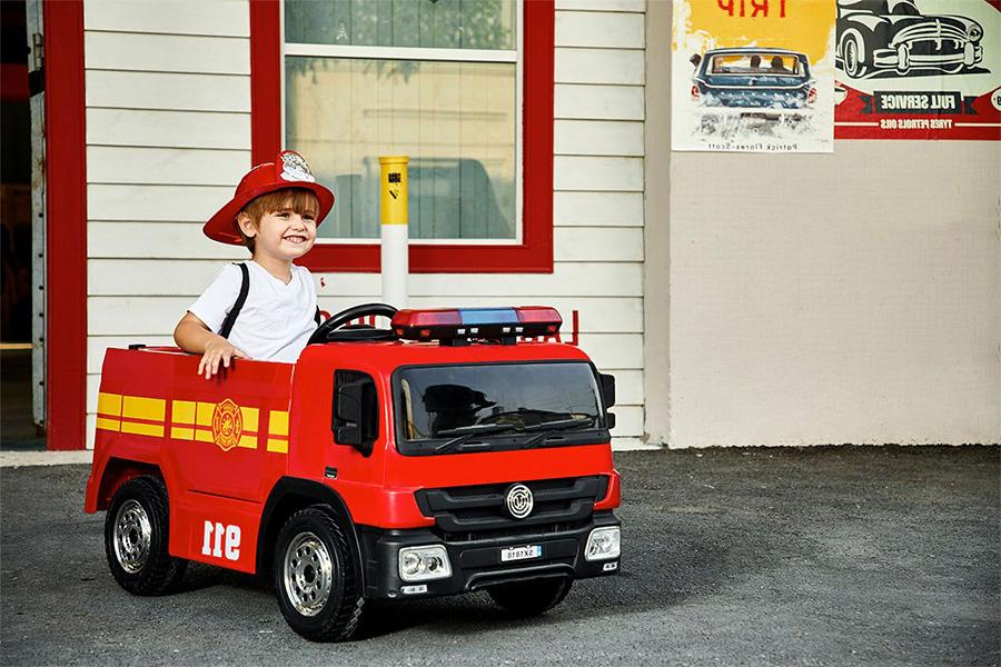 Max Kids elektrische brandweerauto incl. accessoires