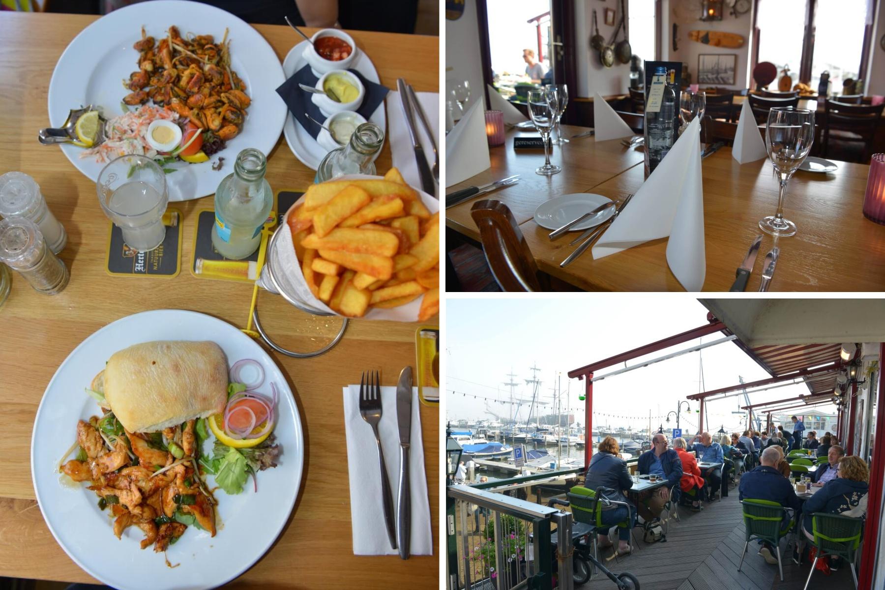 3-gangen keuze lunch bij Bistro d'Ouwe Helling in Volendam
