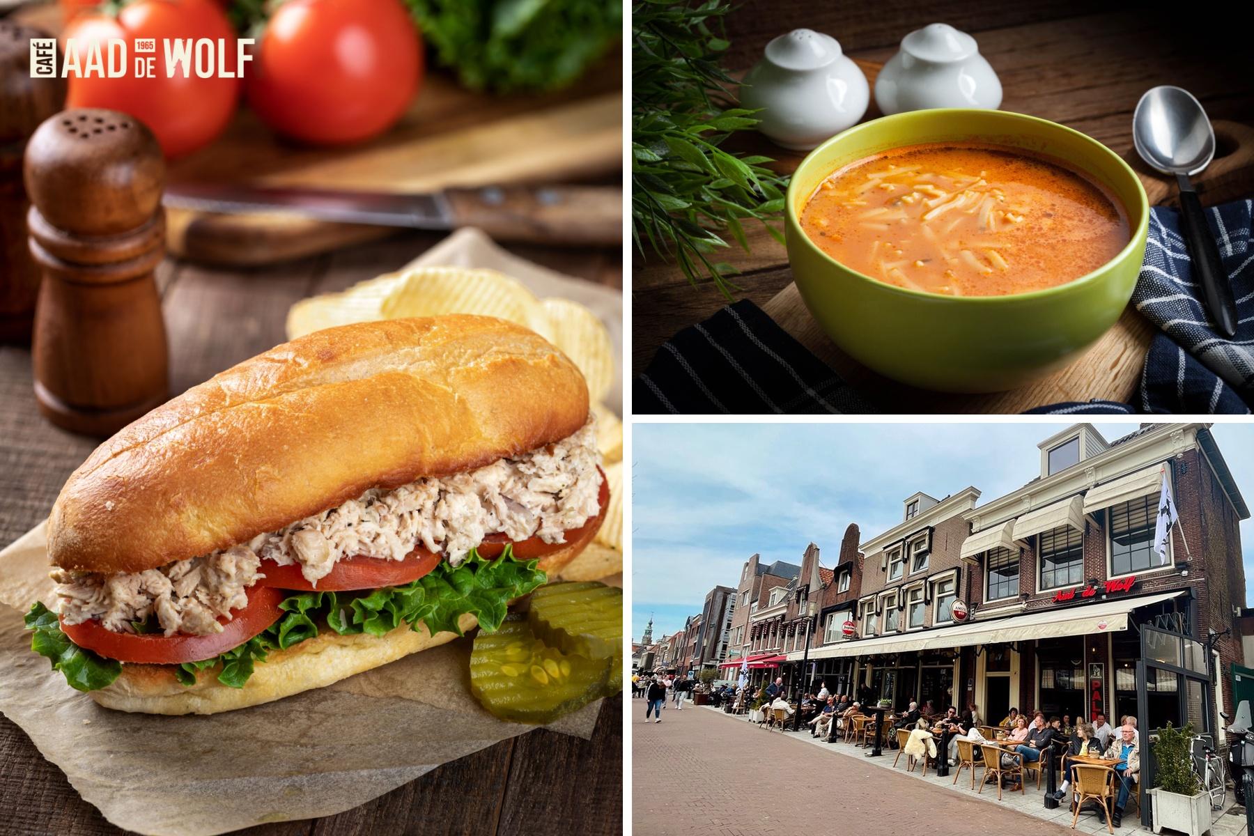 2-gangenlunch à la carte bij Café Aad de Wolf in Purmerend