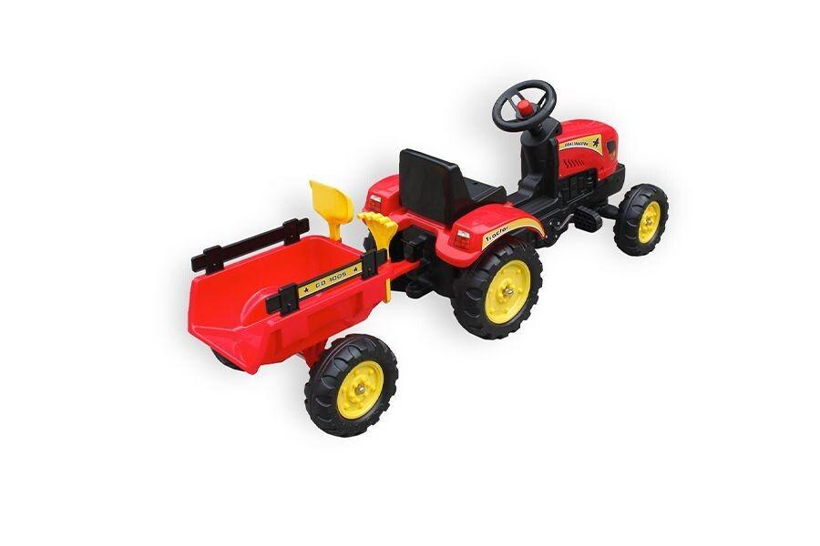 Max Kids tractor met aanhangwagen