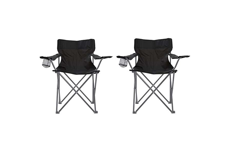 Set van 2 inklapbare campingstoelen