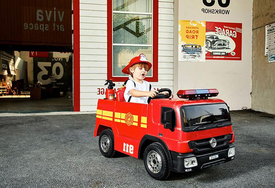 Max Kids elektrische brandweerauto incl. accessoires