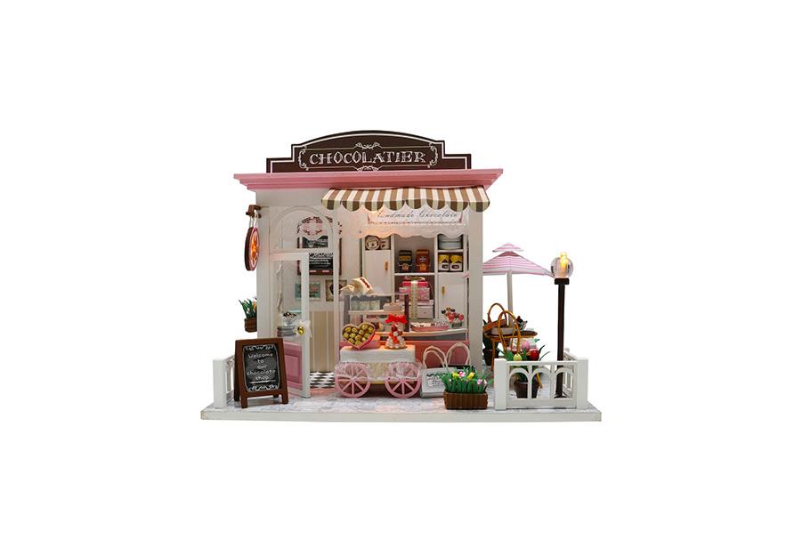 Miniatuur chocoladewinkel knutselset