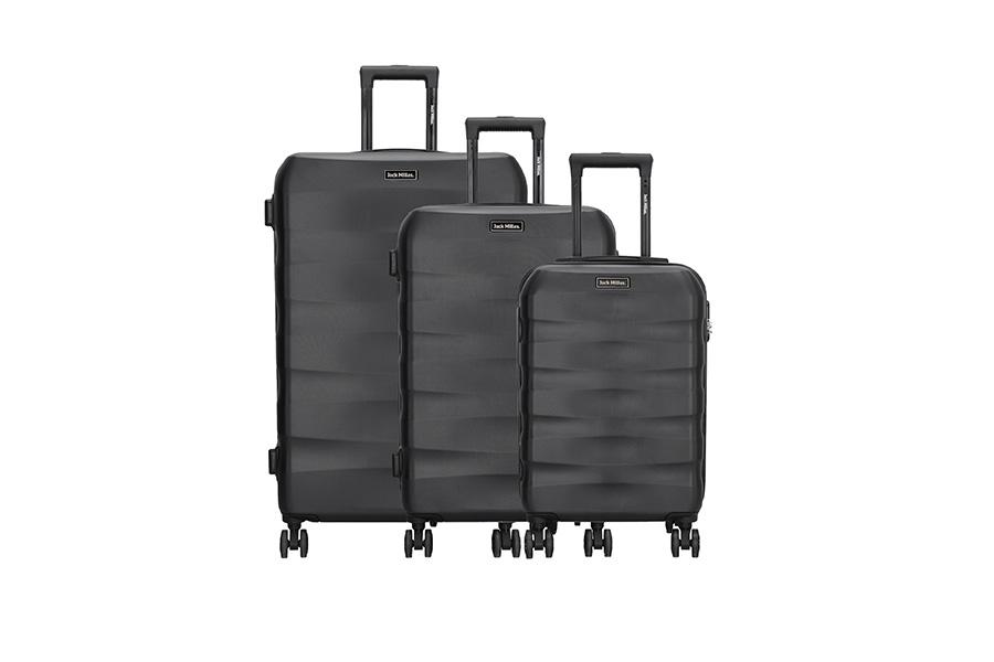 3-delige zwarte kofferset