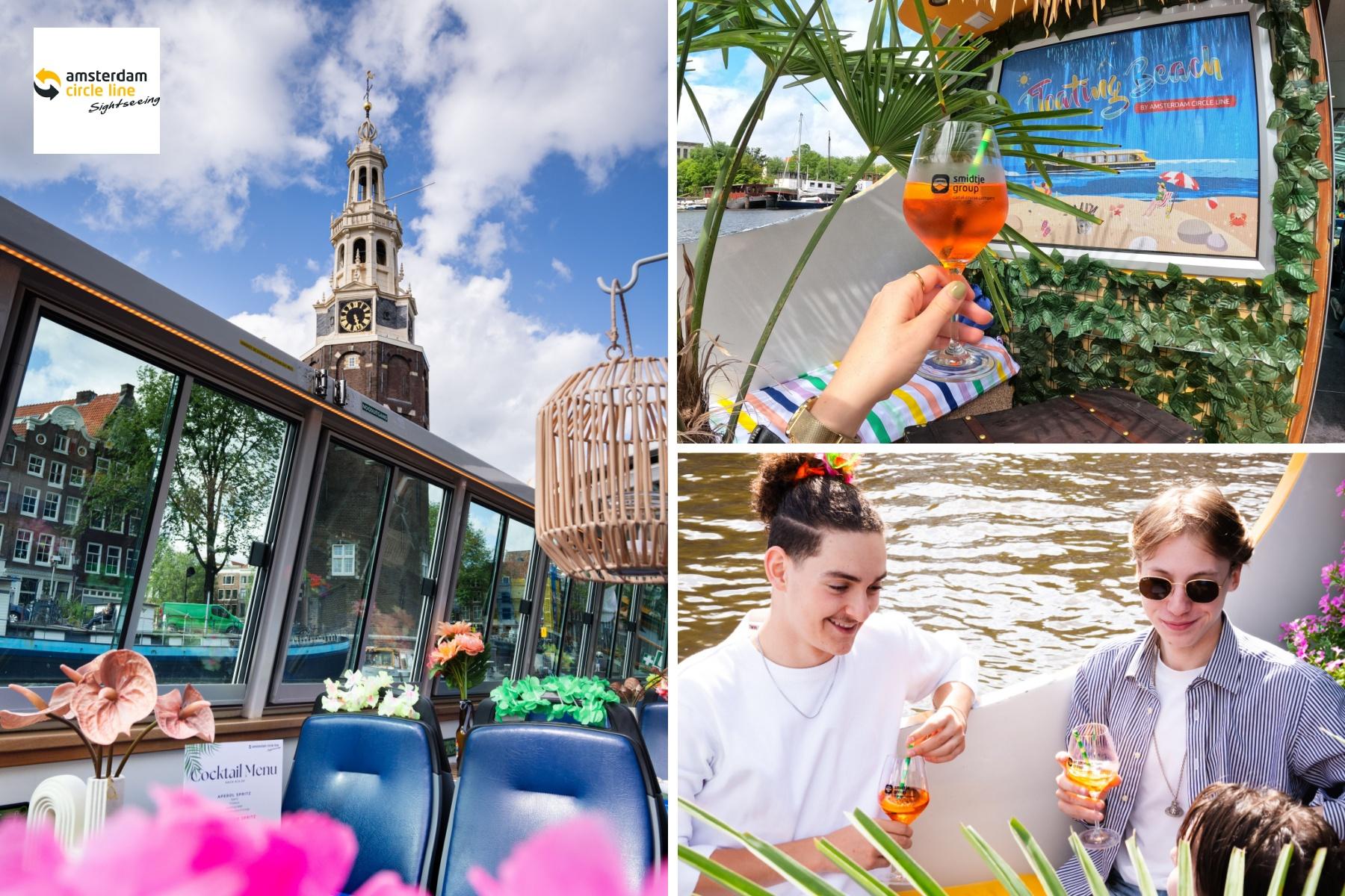 Tropische rondvaart met Amsterdam's Floating Beach (75 min.)